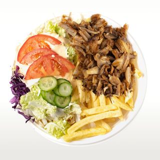 Gyros Taurus - samo mięso i frytki