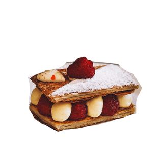 Francuska napoleonka z malinami