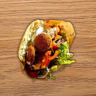 Panino falafel vegetariano