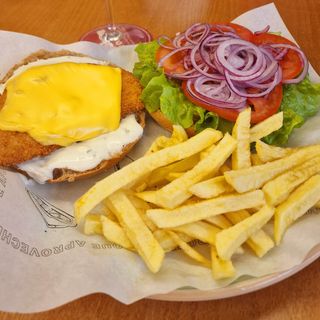 Hamburguesa Premium De Pollo