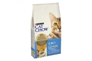 Purina Cat Chow Adult 3 in 1 - Сухий корм для дорослих котів 3 в 1 з індичкою
