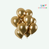 ჰელიუმის ბუშტის სეტი ქრომი 10 ც