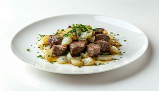 Ficat de porc în ceapă