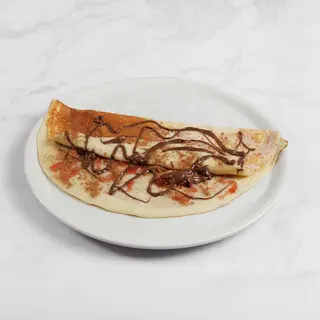 Crêpe con marmellata di fragole e cannella e Nutella