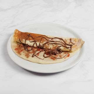 Crêpe con marmellata di fragole e cannella e Nutella