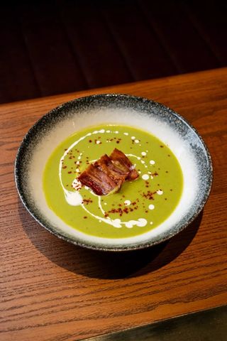 Суп-пюре из зеленого горошка/ Supă piure de mazăre verde