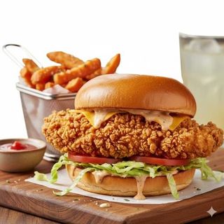 Hrskavi pileći burger