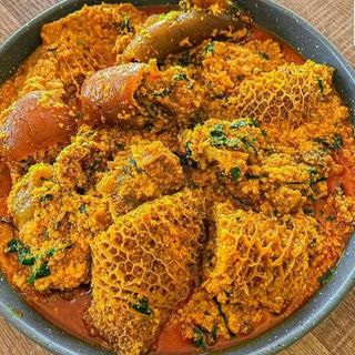 Egusi mixed with shaki 