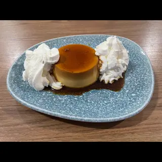 Flan chocolate blanco