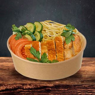 Боул зі спагеті та курячим філе (270г)