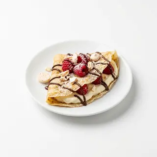 Naleśnik mascarpone, maliny