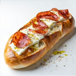 Pieczywo czosnkowe z salami 24cm