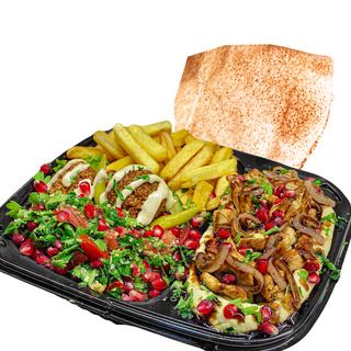 Hummus ras as four pui mix mezze