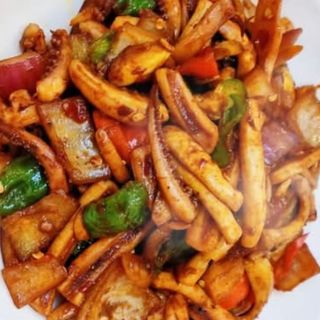 Calamares con salsa picante