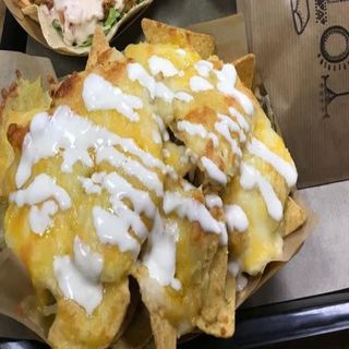 Totopos Con Queso Fundido