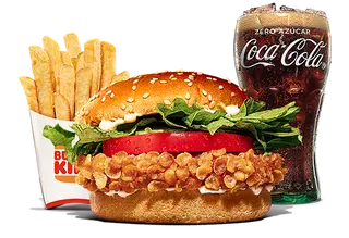 Menú hamburguesa Krispy de pollo 