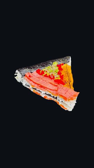 Суші - піца лосось, чедр