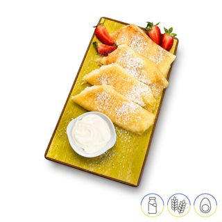 Crepes con queso dulce