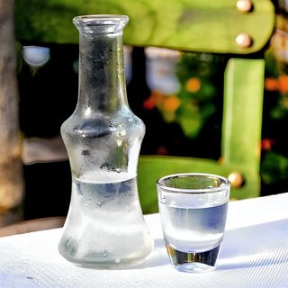 Natural quince vodka