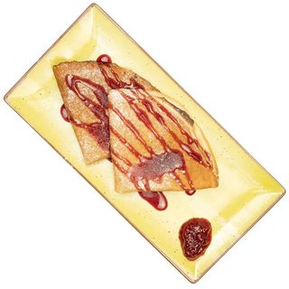 Clatite cu dulceata de zmeura