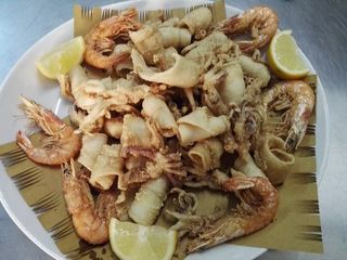 Frittura di calamari e gamberi
