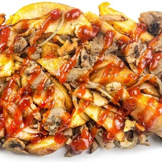 Картопля з салямі та сиром 200 г.