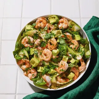 Salade avocat crevettes