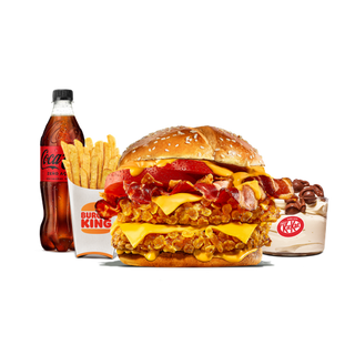 Menu Completo Duo Bacon Cheddar - Double Crispy Chicken