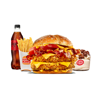 Menu Completo Duo Bacon Cheddar - Double Crispy Chicken