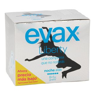 Compresa Noche Evax Con Alas Caja 9 Uds