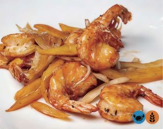 43. Gamberi saltati con sale e pepe