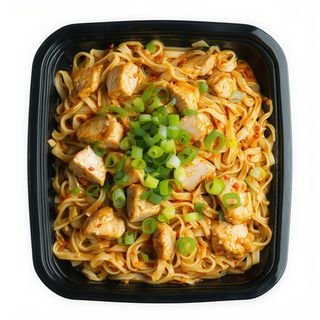 Wok de verduritas y fideos chinos