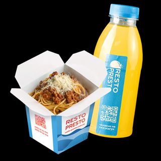 Паста болоньезе +лимонад 0,5