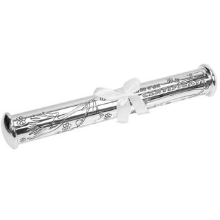 Suport certificat nastere argintat 