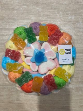 Pastel de chuches - Marshmallow y ositos