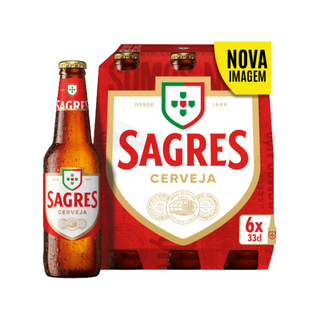 Sagres Cerveja Branca 6x33cl