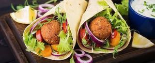 129. Piadina con falafel