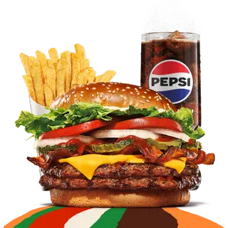Double Bacon & Cheese Whopper Zestaw
