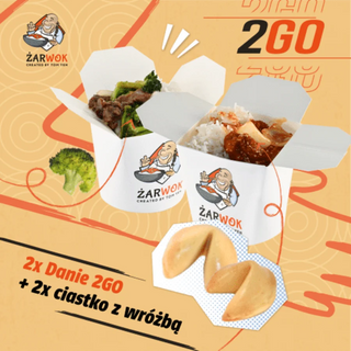 2 x Danie 2GO + 2 x ciastko z wróżbą