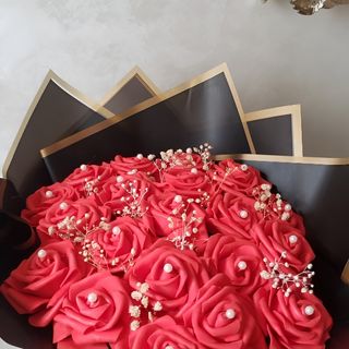 Bouquet moyen 17 fleurs artificielles 