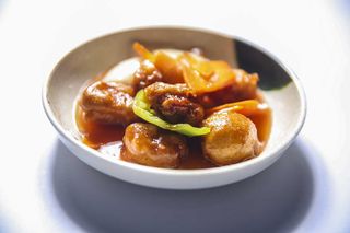 Pollo agridulce chino