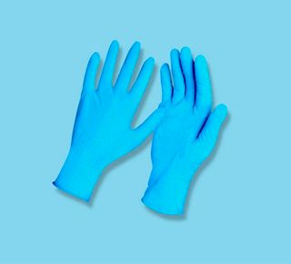 Перчатки нитриловые, неопудренные (1 пара, размер S)