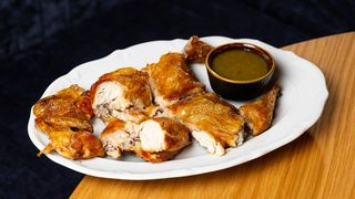 შეშის ღუმელში  გამომცხვარი წიწილი