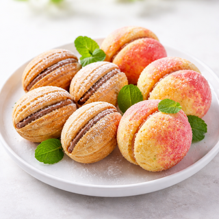 Fursecuri  Nuca/Piersica  cu Ciocolata 170gr