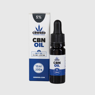 Óleo de CBN 5% + CBD 2,5% - 10ml com óleo MCT