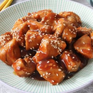 69A. Pollo con salsa teriyaki