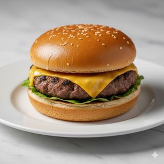 Hamburguesa Con Queso