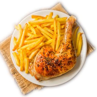 Chicken1/4 and Chips