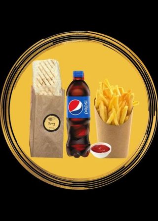 КОМБО КАВКАЗСКАЯ+ФРИ+PEPSI  0.5+КЕТЧУП