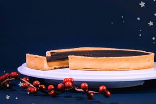 Tarte de  caramelo salgado